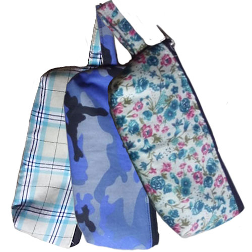 Cotton Zipper Pouches for Pen / Pencil - Pack of 10